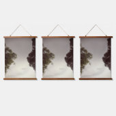 Wood met bovenzijde wandtapijt hangend wandkleed (Driedubbel)