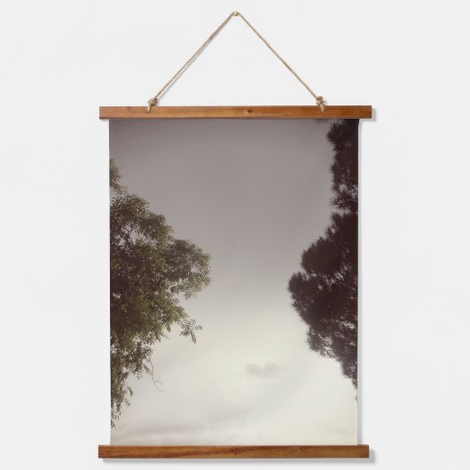 Wood met bovenzijde wandtapijt hangend wandkleed (Voorkant 2)