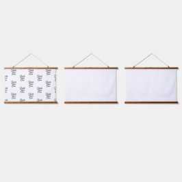 Wood met bovenzijde wandtapijt hangend wandkleed