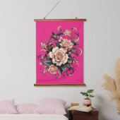 Wood met bovenzijde wandtapijt hangend wandkleed (Slaapkamer)