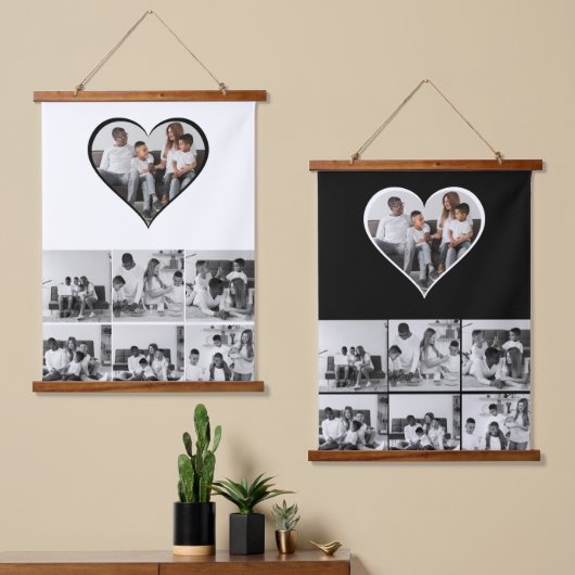 Wood met bovenzijde wandtapijt hangend wandkleed (Asymmetrisch)