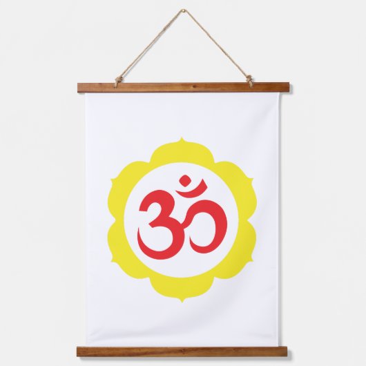 Wood met bovenzijde wandtapijt hangend wandkleed (Voorkant)