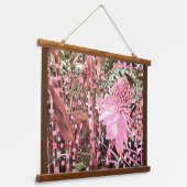 Wood met bovenzijde wandtapijt hangend wandkleed (Gebogen)