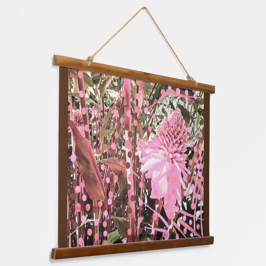 Wood met bovenzijde wandtapijt hangend wandkleed (Gebogen)