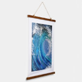 Wood met bovenzijde wandtapijt hangend wandkleed (Gebogen)