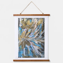 Wood met bovenzijde wandtapijt hangend wandkleed