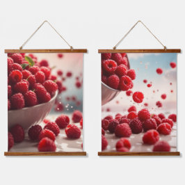 Wood met bovenzijde wandtapijt hangend wandkleed