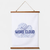 Wood met bovenzijde wandtapijt hangend wandkleed (Voorkant)