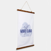 Wood met bovenzijde wandtapijt hangend wandkleed (Gebogen)