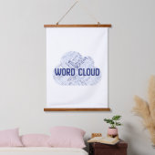 Wood met bovenzijde wandtapijt hangend wandkleed (Slaapkamer)