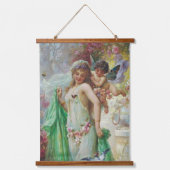 Wood met bovenzijde wandtapijt hangend wandkleed (Voorkant 2)