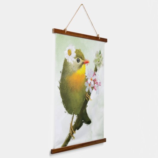 Wood met bovenzijde wandtapijt hangend wandkleed (Gebogen)