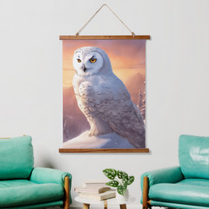 Wood met bovenzijde wandtapijt hangend wandkleed