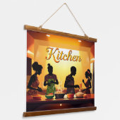 Wood met bovenzijde wandtapijt hangend wandkleed (Gebogen)