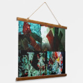 Wood met bovenzijde wandtapijt hangend wandkleed (Gebogen)