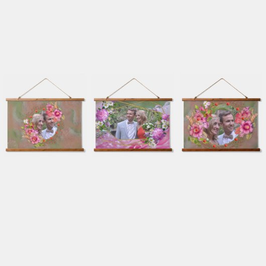 Wood met bovenzijde wandtapijt hangend wandkleed (Driedubbel)