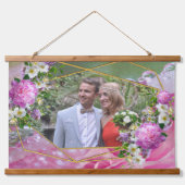 Wood met bovenzijde wandtapijt hangend wandkleed (Voorkant 2)