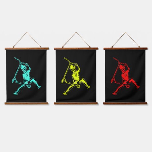 Wood met bovenzijde wandtapijt hangend wandkleed (Driedubbel)