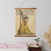 Wood met bovenzijde wandtapijt hangend wandkleed (Slaapkamer)