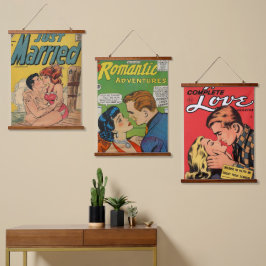 Wood met bovenzijde wandtapijt hangend wandkleed