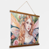 Wood met bovenzijde wandtapijt hangend wandkleed (Gebogen)