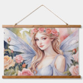 Wood met bovenzijde wandtapijt hangend wandkleed (Voorkant 2)