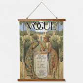 Wood met bovenzijde wandtapijt hangend wandkleed (Voorkant)