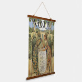 Wood met bovenzijde wandtapijt hangend wandkleed (Gebogen)