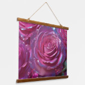 Wood met bovenzijde wandtapijt hangend wandkleed (Gebogen)