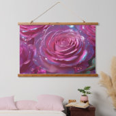 Wood met bovenzijde wandtapijt hangend wandkleed (Slaapkamer)