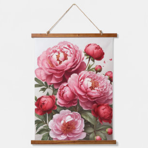 Wood met bovenzijde wandtapijt hangend wandkleed