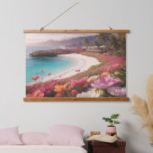 Wood met bovenzijde wandtapijt hangend wandkleed (Slaapkamer)