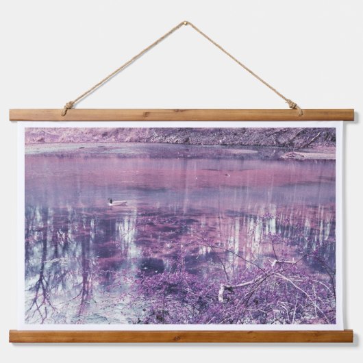 Wood met bovenzijde wandtapijt hangend wandkleed (Voorkant 3)