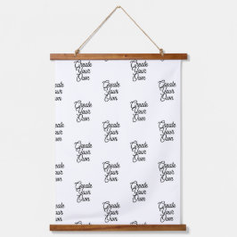 Wood met bovenzijde wandtapijt hangend wandkleed