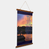 Wood met bovenzijde wandtapijt hangend wandkleed (Gebogen)