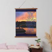 Wood met bovenzijde wandtapijt hangend wandkleed (Slaapkamer)