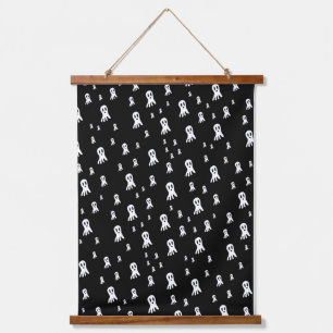 Wood met bovenzijde wandtapijt hangend wandkleed