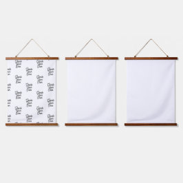 Wood met bovenzijde wandtapijt hangend wandkleed