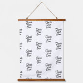 Wood met bovenzijde wandtapijt hangend wandkleed (Voorkant)