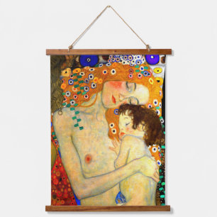 Wood met bovenzijde wandtapijt hangend wandkleed