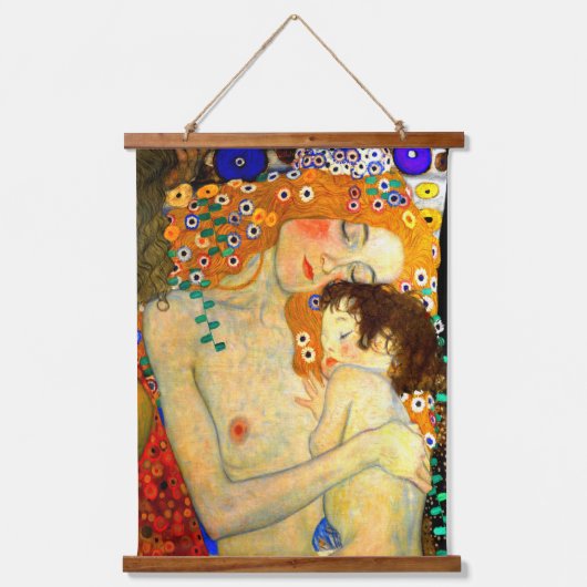 Wood met bovenzijde wandtapijt hangend wandkleed (Voorkant)