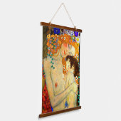 Wood met bovenzijde wandtapijt hangend wandkleed (Gebogen)