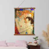 Wood met bovenzijde wandtapijt hangend wandkleed (Slaapkamer)