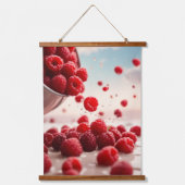 Wood met bovenzijde wandtapijt hangend wandkleed (Voorkant)