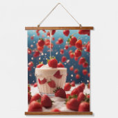 Wood met bovenzijde wandtapijt hangend wandkleed (Voorkant 2)