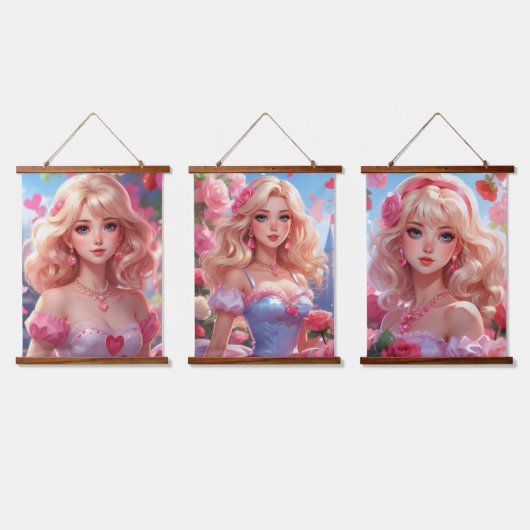 Wood met bovenzijde wandtapijt hangend wandkleed (Driedubbel)