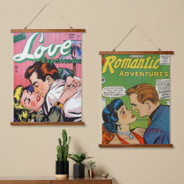 Wood met bovenzijde wandtapijt hangend wandkleed