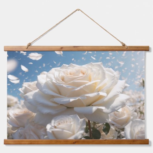 Wood met bovenzijde wandtapijt hangend wandkleed (Voorkant)