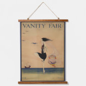 Wood met bovenzijde wandtapijt hangend wandkleed (Voorkant)