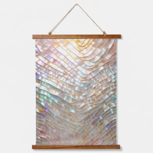 Wood met bovenzijde wandtapijt hangend wandkleed